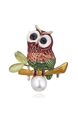 Owl Rhinestone Pin PA4020