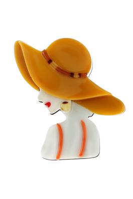 Hat Girl Acrylic Pin PA4765