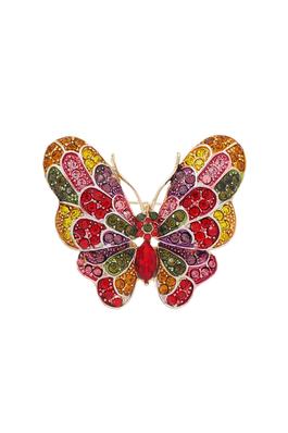 Butterfly Rhinestone Brooches PA4489