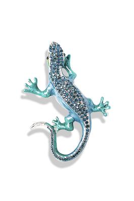 Gecko Rhinestone Pin PA4617