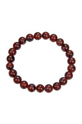 Sesame Red Stone Stretch Bracelet B1994