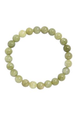 Olive Jade Stone Stretch Bracelets B1874