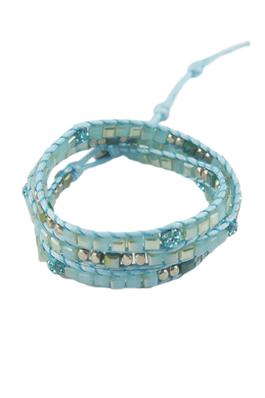 Fashion Faceted Diamond Beads Wrap Bracelet