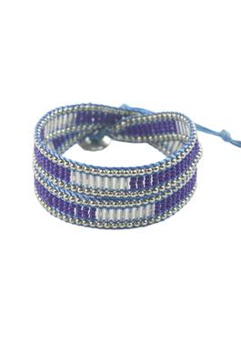 Delicate  Weave  Beads Wrap Bracelet
