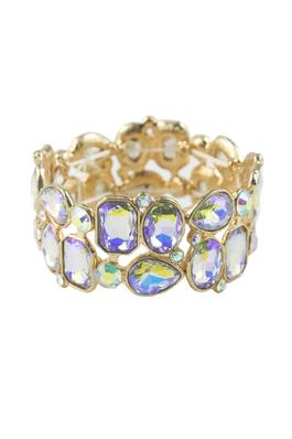 Glamorous Colorful Crystal Stretch Bracelet