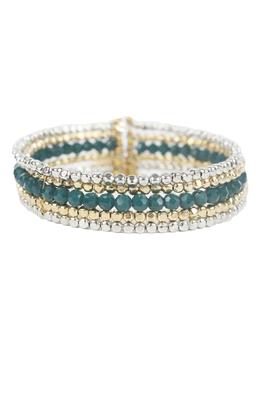 Green Crystal Bead Bracelets