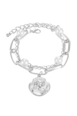 Pearl Alloy Chain Bracelet Set B2524