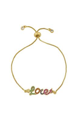 Love Pendant  Zircon Chains Bracelets B2459