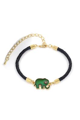 Elephant Alloy Leather Bracelets B2624