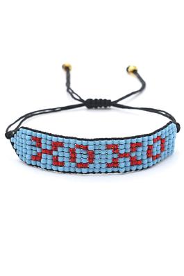 XOXO Seed Bead Braided Bracelets B2578
