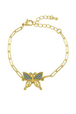 Butterfly Zircon Chains Bracelets B2405