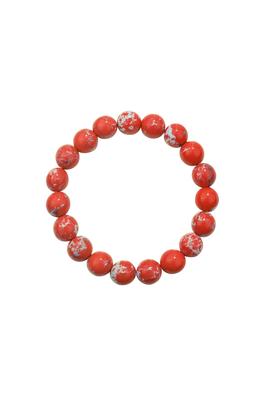 Red Emperor Stone Bead Bracelet B2057