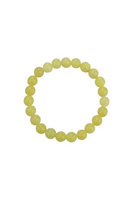 Lemon Jade Stone Stretch Bracelet 