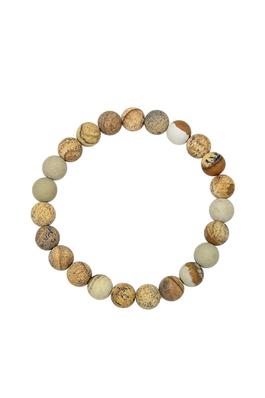 Classic Round Picture Jasper Stone Beads Bracelets