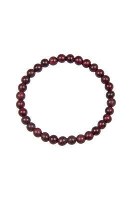 Red Sandalwood Beads Stretch Bracelet B2020