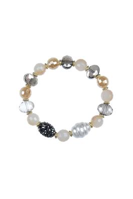 Fashion Crystal Pearl Beads Stretch Bracelet B1955