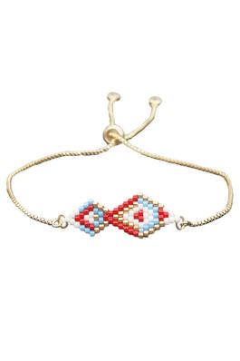 Diamond Seed Beads Braided Bracelets B3093