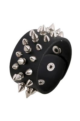 Punk Rivet Leather Snap Bracelet B3062