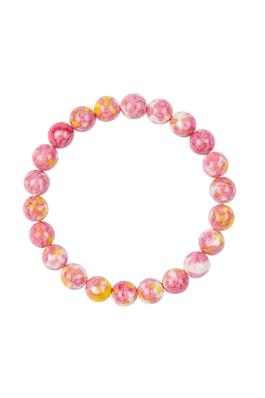 Pink Yellow Rain Color Stone Bracelet B2928