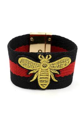 Embroidered Bee Bracelets B2137