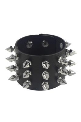 Punk Rivet Leather Snap Bracelet B3064