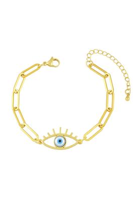 Evil Eye Zircon Chain Bracelet B3195