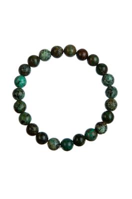 African Turqoise Stone Bead Bracelet B2076-8MM