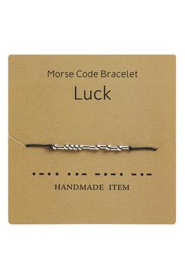 LUCK Morse Code Bracelet B3158