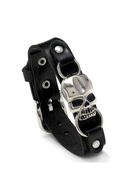 Skull Leather Bracelet B3643