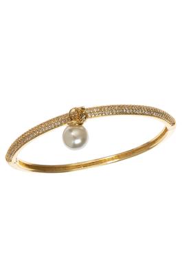 Pearl Pendant Cubic Zirconia Bracelet B4031