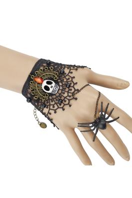 Skull Cobweb Lace Bracelets B3076