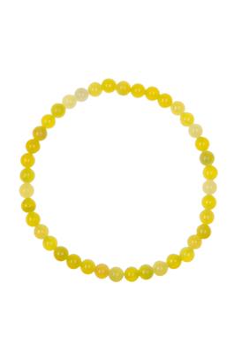 Lemon Jade Stone Bead Bracelet B2048 - 4MM