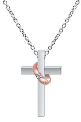 Stainless Steel Cross Necklace N3767