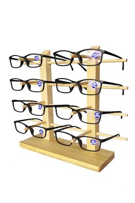 8 Grid Wooden Glasses Display W1419