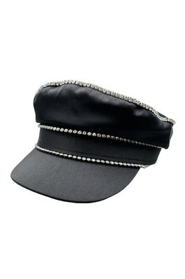 Satin Diamond Chain Rhinestone Hat C0812