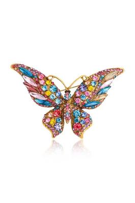 Butterfly Rhinestone Brooch Pin PA5180