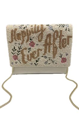 HAPPILY EVER AFTER  Beaded Clutch Bag 