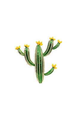 Cactus Alloy Brooch Pin PA5196