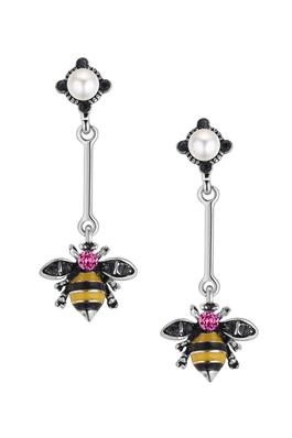 Alloy Bee Dangle Earrings E3089