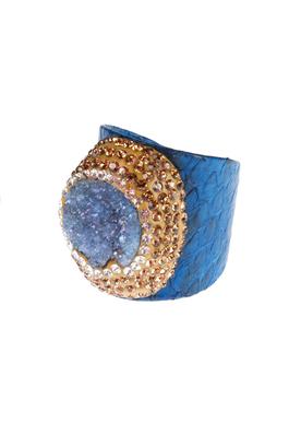 Druzy Circle Leather Rings R2044