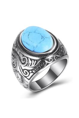 Turquoise Stainless Steel Rings R1607 - Turquoise