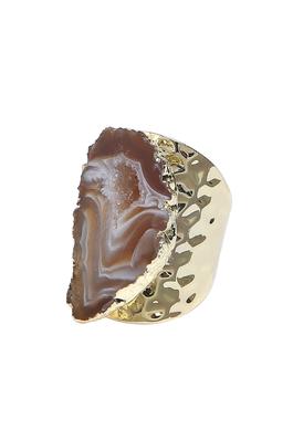 Druzy Stone Alloy Rings R1854