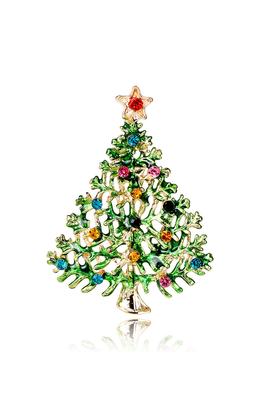 Christmas Tree Rhinestone Pin PA4898