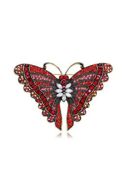 Butterfly Rhinestone Brooch Pin PA5119