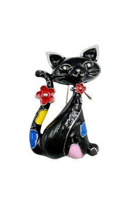 Corsage Cat Ladies Brooch Pin PA5057