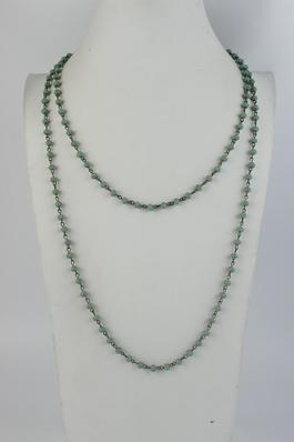 6MM Crystal Beads Chain Necklace N1163-94