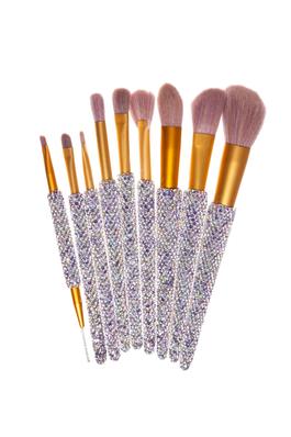 9PCS Handmade Rhinestone Makeup Brush Set MIS1030