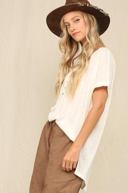 THIS HENLEY TOP IS FEATURED IN AN OVERSIZED.