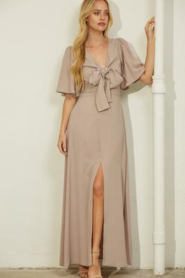 MAXI DRESS WITH FRONT TIE