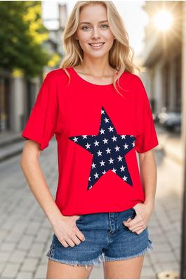 SOLID TOP WITH STAR PATCH